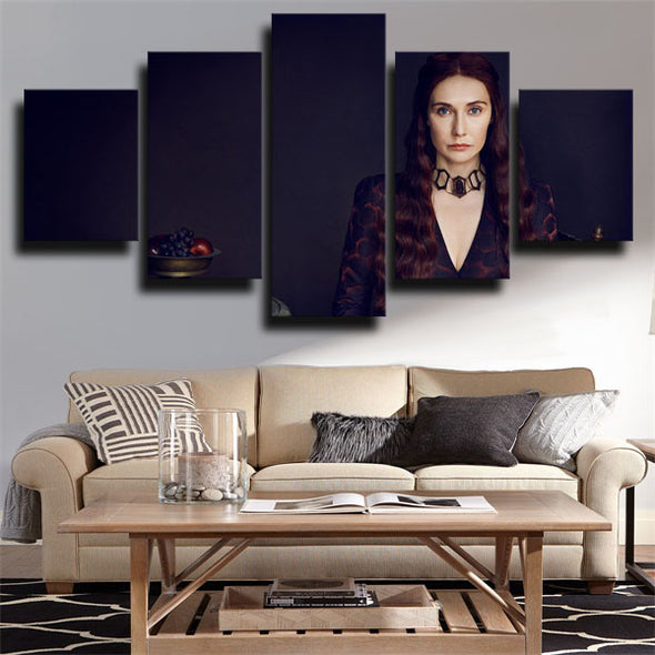 5 piece canvas art framed prints Game of Thrones Melisandre wall decor-1623 (3)