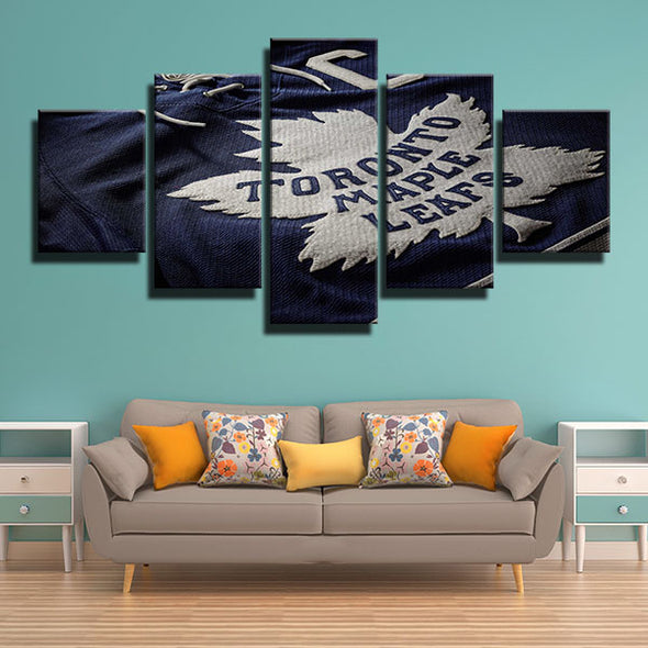 5 piece canvas art framed prints Hogs Jersey logo wall picture-1243 (1)