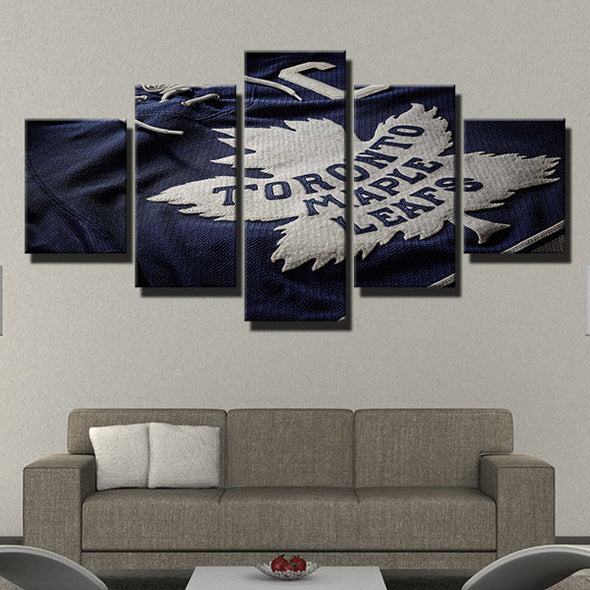 5 piece canvas art framed prints Hogs Jersey logo wall picture-1243 (4)
