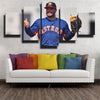 5 piece canvas art framed prints Houston Astros José Altuve home decor-1219 (3)