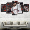 5 piece canvas art framed prints Houston Astros Justin Verlander live room decor-1221 (4)