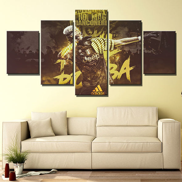 5 piece canvas art framed prints JUV Pogba wall decor-1244 (4)