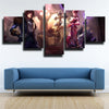 5 piece canvas art framed prints LOL Mordekaiser live room decor-1200 (2)