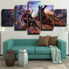 5 piece canvas art framed prints League Legends Annie wall decor-1200 (2)