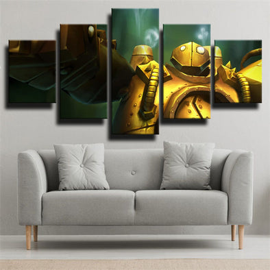 5 piece canvas art framed prints League Legends Blitzcrank decor picture-1200 (1)