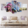 5 piece canvas art framed prints League Legends Caitlyn wall picture-1200 (2)
