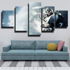 5 piece canvas art framed prints League Legends Corki decor picture-1200 (3)