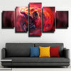 5 piece canvas art framed prints League Legends Darius home decor-1200 (2)