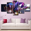 5 piece canvas art framed prints League Legends Diana decor picture-1200 (3)