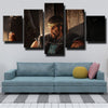 5 piece canvas art framed prints League Legends Draven wall picture-1200 (2)