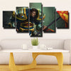 5 piece canvas art framed prints League Of Legends Garen wall picture-1200 (2)
