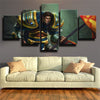 5 piece canvas art framed prints League Of Legends Garen wall picture-1200 (3)