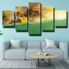 5 piece canvas art framed prints League Of Legends Jax wall picture-1200 (1)