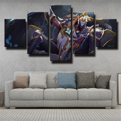 5 piece canvas art framed prints League Of Legends Jhin wall picture-1200 (1)