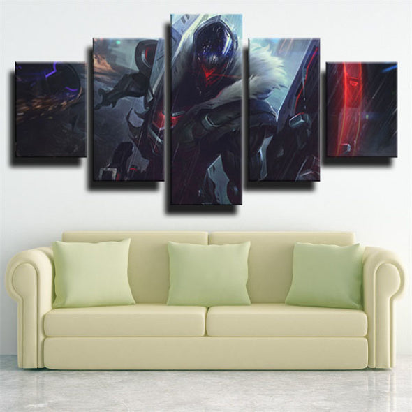 5 piece canvas art framed prints League Of Legends Jhin wall picture-1200 (3)