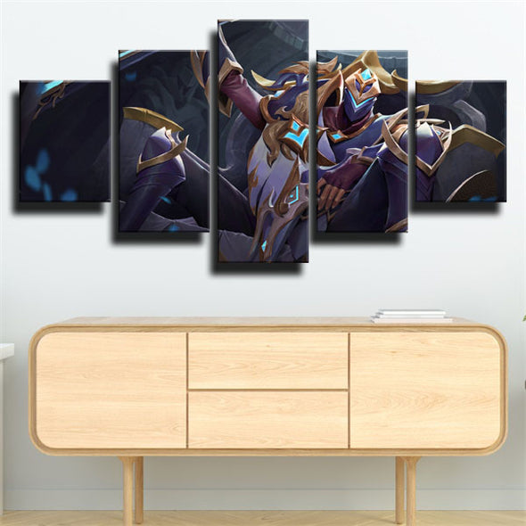 5 piece canvas art framed prints League Of Legends Jhin wall picture-1200 (3)
