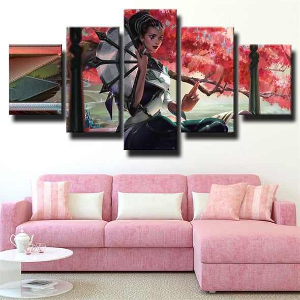 5 piece canvas art framed prints League Of Legends Karma wall picture-1200 (3)