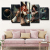 5 piece canvas art framed prints League Of Legends Katarina home decor-1200 (3)