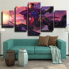 5 piece canvas art framed prints League Of Legends Lucian wall picture-1200 (2)