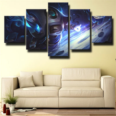 5 piece canvas art framed prints League Of Legends Lulu decor picture-1200 (1)