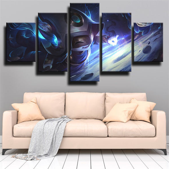 5 piece canvas art framed prints League Of Legends Lulu decor picture-1200 (2)