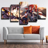 5 piece canvas art framed prints League Of Legends Lux decor picture-1200 (1)