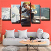 5 piece canvas art framed prints League Of Legends Lux home decor-1200 (2)