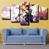 5 piece canvas art framed prints League Of Legends Lux wall picture-1200 (2)