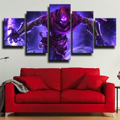 5 piece canvas art framed prints League Of Legends Malzahar wall decor-1200 (1)