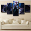 5 piece canvas art framed prints League Of Legends Morgana wall decor-1200 (2)