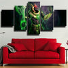 5 piece canvas art framed prints League Of Legends Nasus wall picture-1200(1)