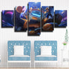 5 piece canvas art framed prints League of Legends Nunu wall picture-1200(3)