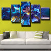 5 piece canvas art framed prints League of Legends Poppy home decor-1200 (2)