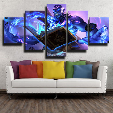 5 piece canvas art framed prints League of Legends Ryze wall picture-1200 (1)
