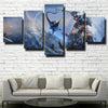 5 piece canvas art framed prints League of Legends Sejuani home decor-1200 (2)