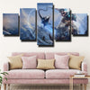 5 piece canvas art framed prints League of Legends Sejuani home decor-1200 (3)