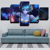 5 piece canvas art framed prints League of Legends Sona home decor-1200 (2)