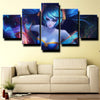 5 piece canvas art framed prints League of Legends Sona home decor-1200 (3)