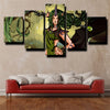 5 piece canvas art framed prints League of Legends Soraka home decor-1200 (2)