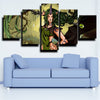 5 piece canvas art framed prints League of Legends Soraka home decor-1200 (3)