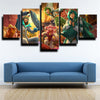 5 piece canvas art framed prints League of Legends Soraka wall picture-1200 (1)