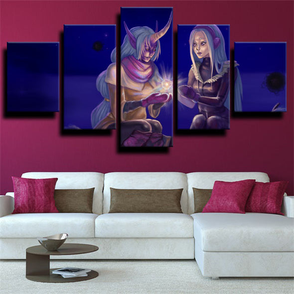 5 piece canvas art framed prints League of Legends Syndra wall picture-1200 (2)