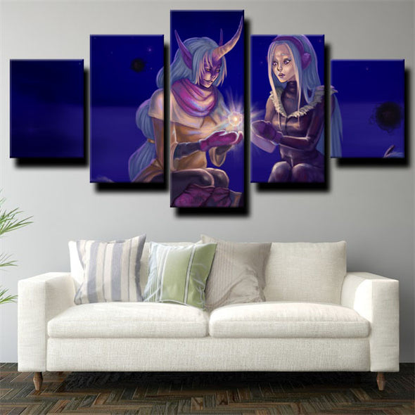 5 piece canvas art framed prints League of Legends Syndra wall picture-1200 (3)