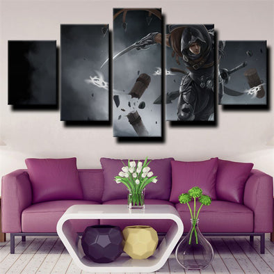 5 piece canvas art framed prints League of Legends Talon home decor-1200(1)