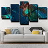 5 piece canvas art framed prints League of Legends Thresh wall picture-1200 (2)