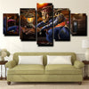 5 piece canvas art framed prints League of Legends Trundle home decor-1200 (2)