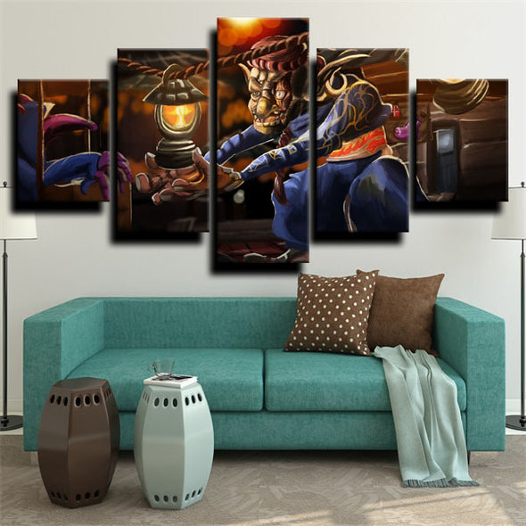 5 piece canvas art framed prints League of Legends Trundle home decor-1200 (3)