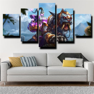 5 piece canvas art framed prints League of Legends Twitch wall picture-1200 (1)