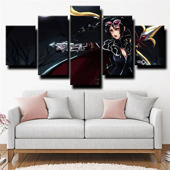 5 piece canvas art framed prints League of Legends Vayne wall picture-1200 (2)