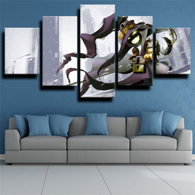 5 piece canvas art framed prints League of Legends Veigar decor picture-1200 (1)